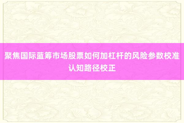 聚焦国际蓝筹市场股票如何加杠杆的风险参数校准认知路径校正