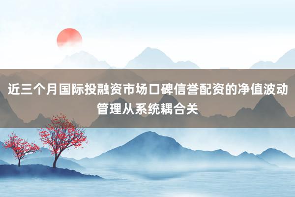 近三个月国际投融资市场口碑信誉配资的净值波动管理从系统耦合关
